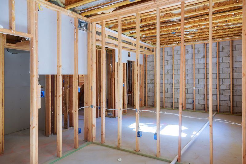 Basement Wall Framing in Conroe, TX